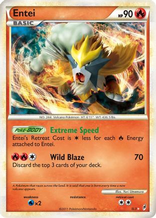 Entei (Shiny) SL3, Call of Legends