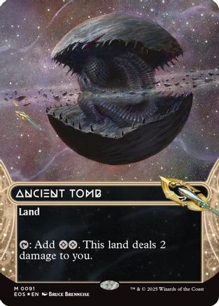 Ancient Tomb (0091) (Borderless) (Galaxy Foil), Edge of Eternities: Stellar Sights