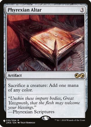 Phyrexian Altar 232/254, The List Reprints