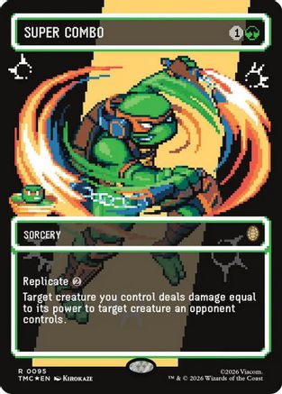 Super Combo (Borderless) (Surge Foil) 95, Commander: Teenage Mutant Ninja Turtles