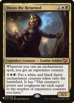 Daxos the Returned 043/342, The List Reprints