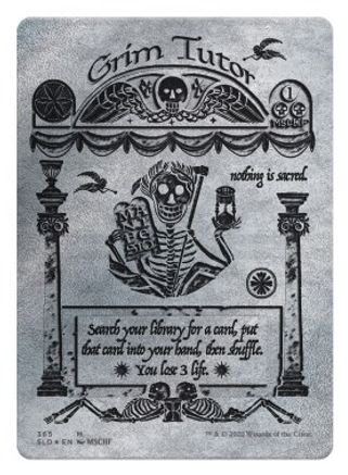 Grim Tutor (Silver Laminate) 365, Secret Lair Drop Series