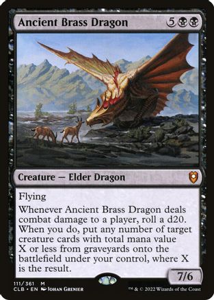 Ancient Brass Dragon 111, Commander Legends: Battle for Baldur's Gate