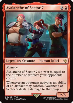 Avalanche of Sector 7 53, Commander: FINAL FANTASY