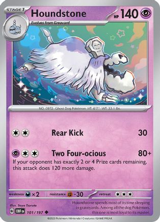 Houndstone 101/197, SV03: Obsidian Flames