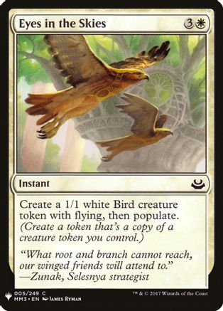 Eyes in the Skies 5, The List Reprints