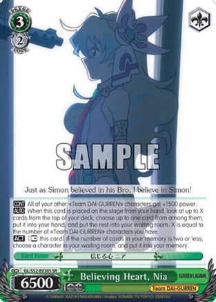 Believing Heart, Nia (SR) GL/S52-E038S, Gurren Lagann