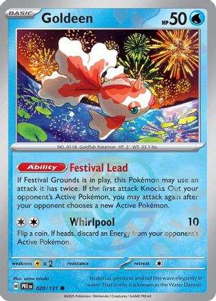 Goldeen (Master Ball Pattern) 020/131, SV: Prismatic Evolutions