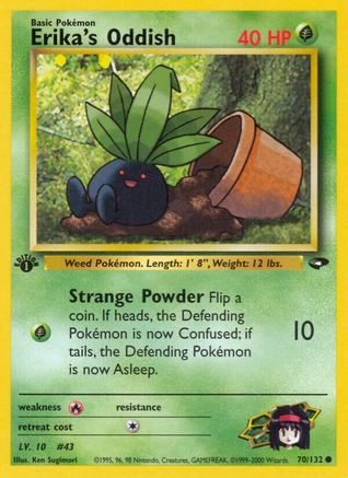 Erika's Oddish 070/132, Gym Challenge