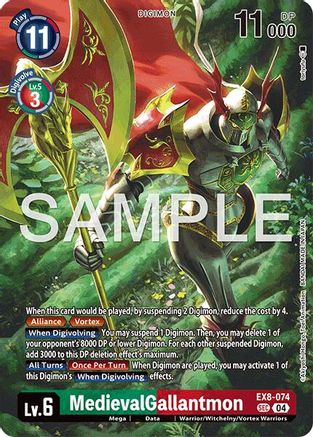 MedievalGallantmon EX8-074 SEC, Limited Card Pack -Final Crest-
