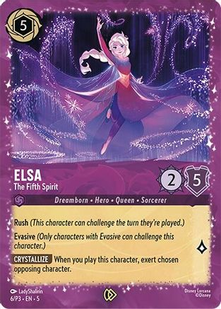 Elsa - The Fifth Spirit (Gift Box Promo), Disney Lorcana Promo Cards