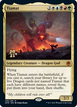 Tiamat 235, Prerelease Cards