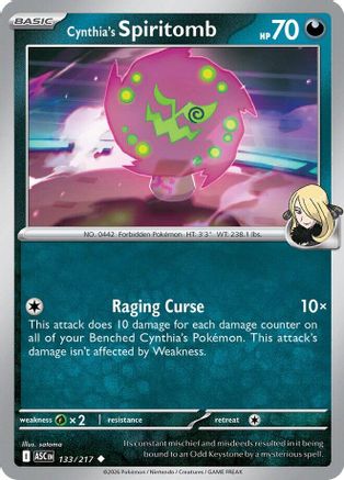 Cynthia's Spiritomb 133/217, ME: Ascended Heroes