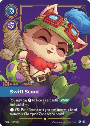 Teemo, Swift Scout (Overnumbered) 307/298, Origins