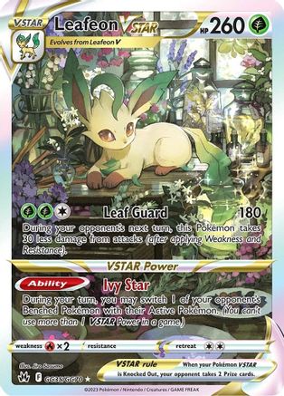 Leafeon VSTAR GG35/GG70, SWSH: Crown Zenith: Galarian Gallery