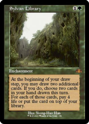 Sylvan Library (Retro Frame) 350, Dominaria Remastered