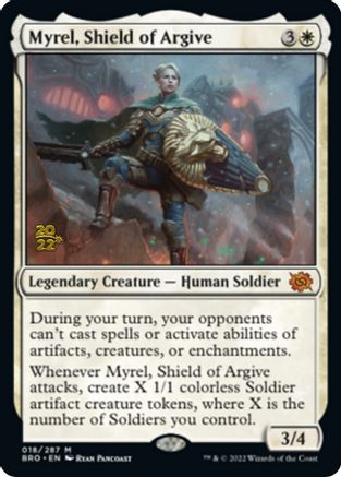 Myrel, Shield of Argive 18, Prerelease Cards