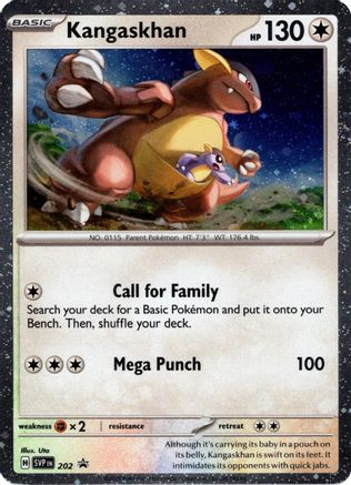 Kangaskhan - 202 (Cosmos Holo) 202, SV: Scarlet & Violet Promo Cards