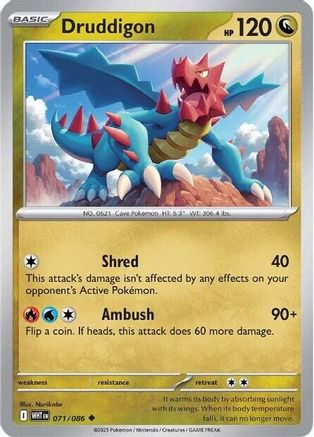 Druddigon 071/086, SV: White Flare