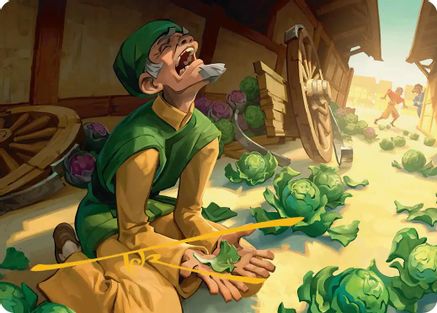 Unlucky Cabbage Merchant Art Card (Gold-Stamped Signature) 19, Art Series: Avatar: The Last Airbender