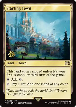 Starting Town 289, Prerelease Cards
