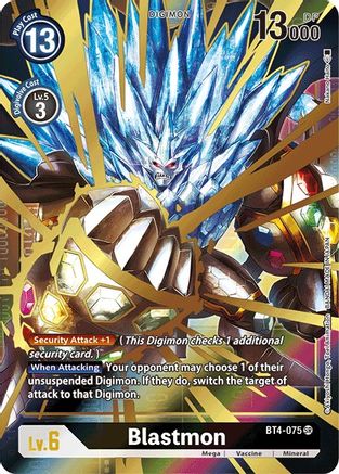 Blastmon (Alternate Art) BT4-075 SR, Great Legend