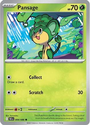 Pansage 004/086, SV: Black Bolt