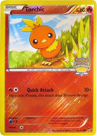 Torchic - 12/111 (City Championships) 012/111, League & Championship Cards