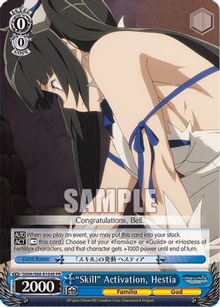 "Skill" Activation, Hestia (Foil) DDM/S88-E104S PR, Is it Wrong to Try to Pick Up Girls in a Dungeon?