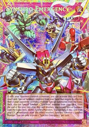 Synchro Emergency (Starlight Rare) (Extended Art), Magnificent Monsters