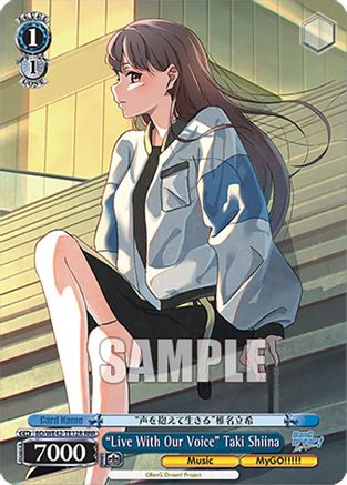 "Live With Our Voice" Taki Shiina (RRR) BD/WE42-TE12R RRR, BanG Dream! Girls Band Party! Countdown Collection Premium Booster