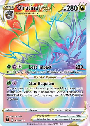 Giratina VSTAR (201) (Secret) 201/196, SWSH11: Lost Origin