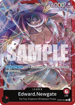 Edward.Newgate (OP02-001) OP02-001, Starter Deck 15: RED Edward.Newgate