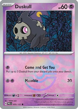 Duskull (Poke Ball Pattern) 035/131, SV: Prismatic Evolutions