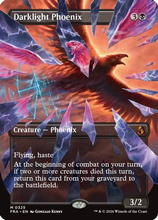 Darklight Phoenix (Borderless) (0325) 325, Reality Fracture