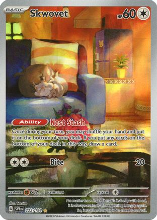 Skwovet - 222/198, SV01: Scarlet & Violet Base Set