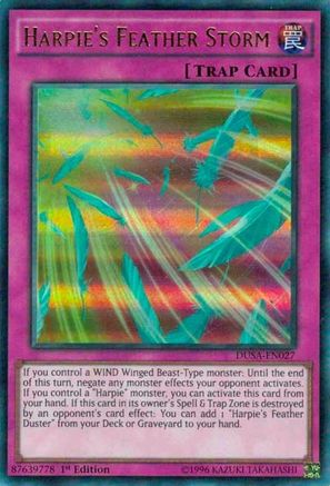 Harpie's Feather Storm DUSA-EN027, Duelist Saga