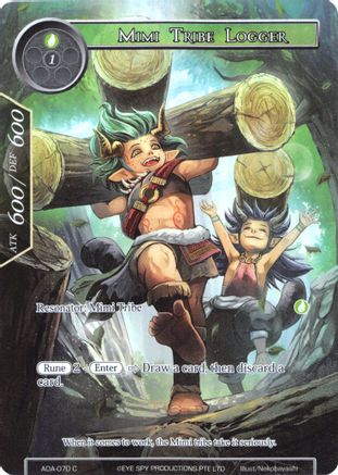 Mimi Tribe Logger (Full Art) AOA-070, Awakening of the Ancients
