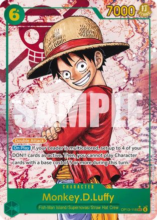 Monkey.D.Luffy (118) (Parallel) OP13-118, Carrying On His Will