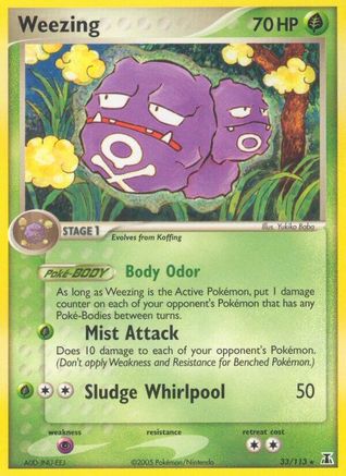 Weezing 33/113, EX Delta Species