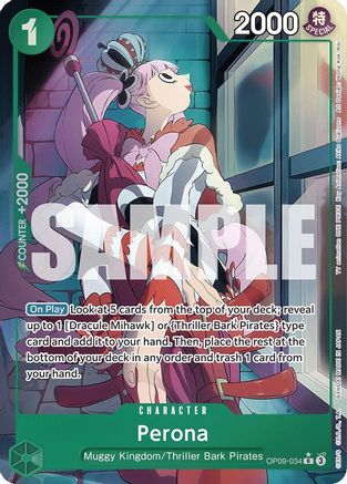 Perona (Parallel) OP09-034, Emperors in the New World