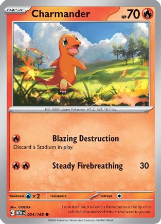 Charmander 004/165, SV: Scarlet & Violet 151