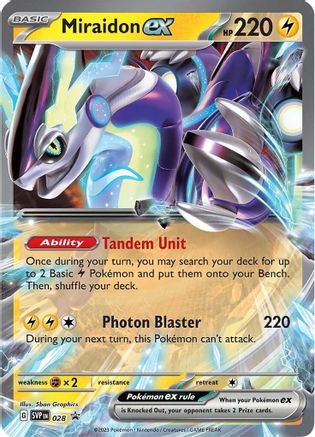 Miraidon ex 028, SV: Scarlet & Violet Promo Cards