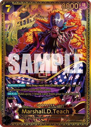 Marshall.D.Teach (ST27-005) (SP) ST27-005, The World's Strongest Warriors