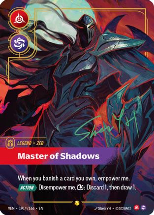 Zed, Master of Shadows (Signature), Vendetta