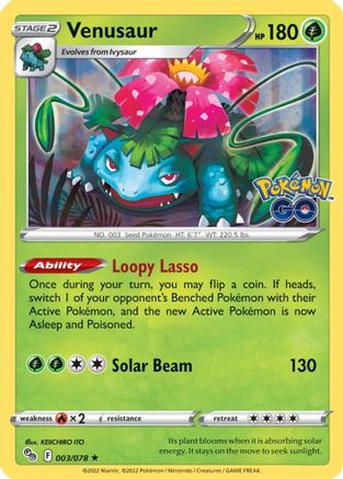 Venusaur 003/078, Pokemon GO