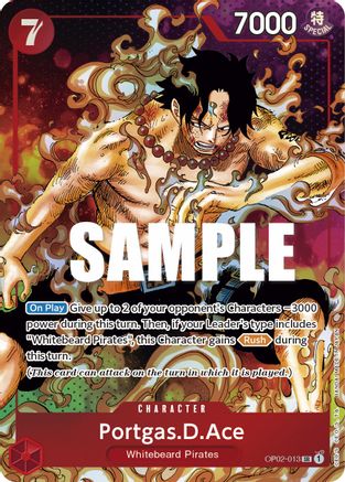 Portgas.D.Ace (Parallel) OP02-013, Paramount War