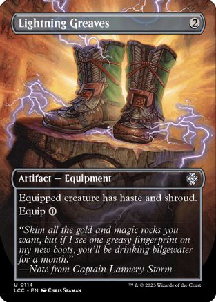 Lightning Greaves (Borderless) 114, Commander: The Lost Caverns of Ixalan