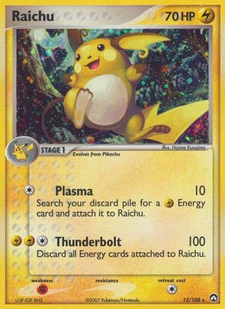 Raichu 12/108, EX Power Keepers