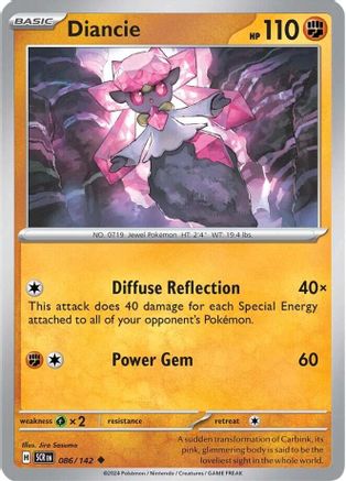 Diancie 086/142, SV07: Stellar Crown